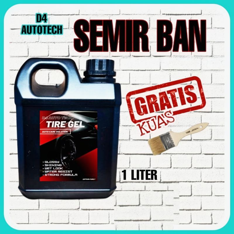 Semir Ban Mobil Tahan Lama Semir Ban Motor Permanen Penghitam Pengkilap Ban Motor Tire Tyre Dressing Silicon Ban