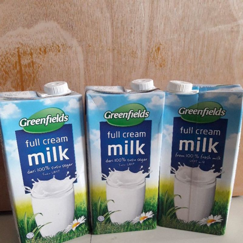 Jual Greenfields Full Cream Milk 1 Liter Shopee Indonesia