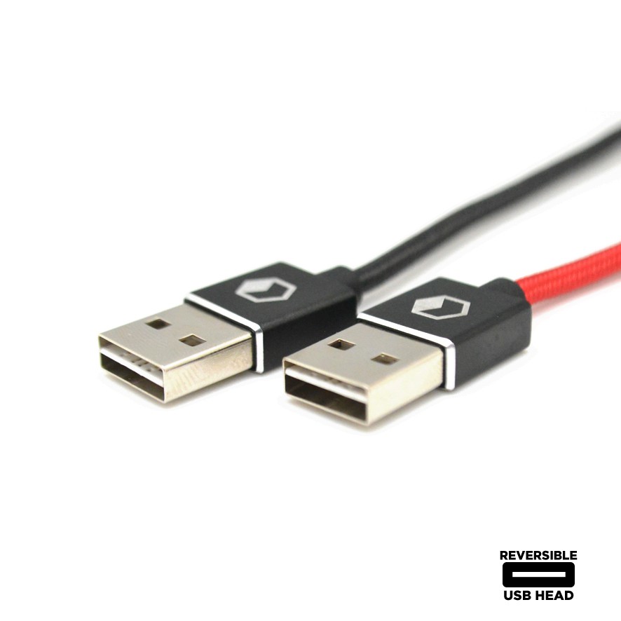 KURA Nylon Tough Cable Fast Charging - Kabel Data Micro USB