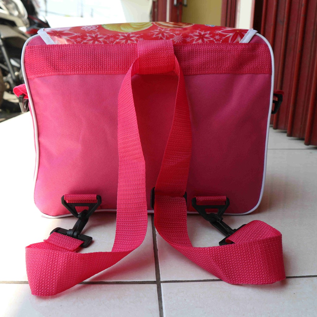 Tas Anak Frozen Pink Keren 2in 1 Bisa Gendong Dan Selempang Termurah