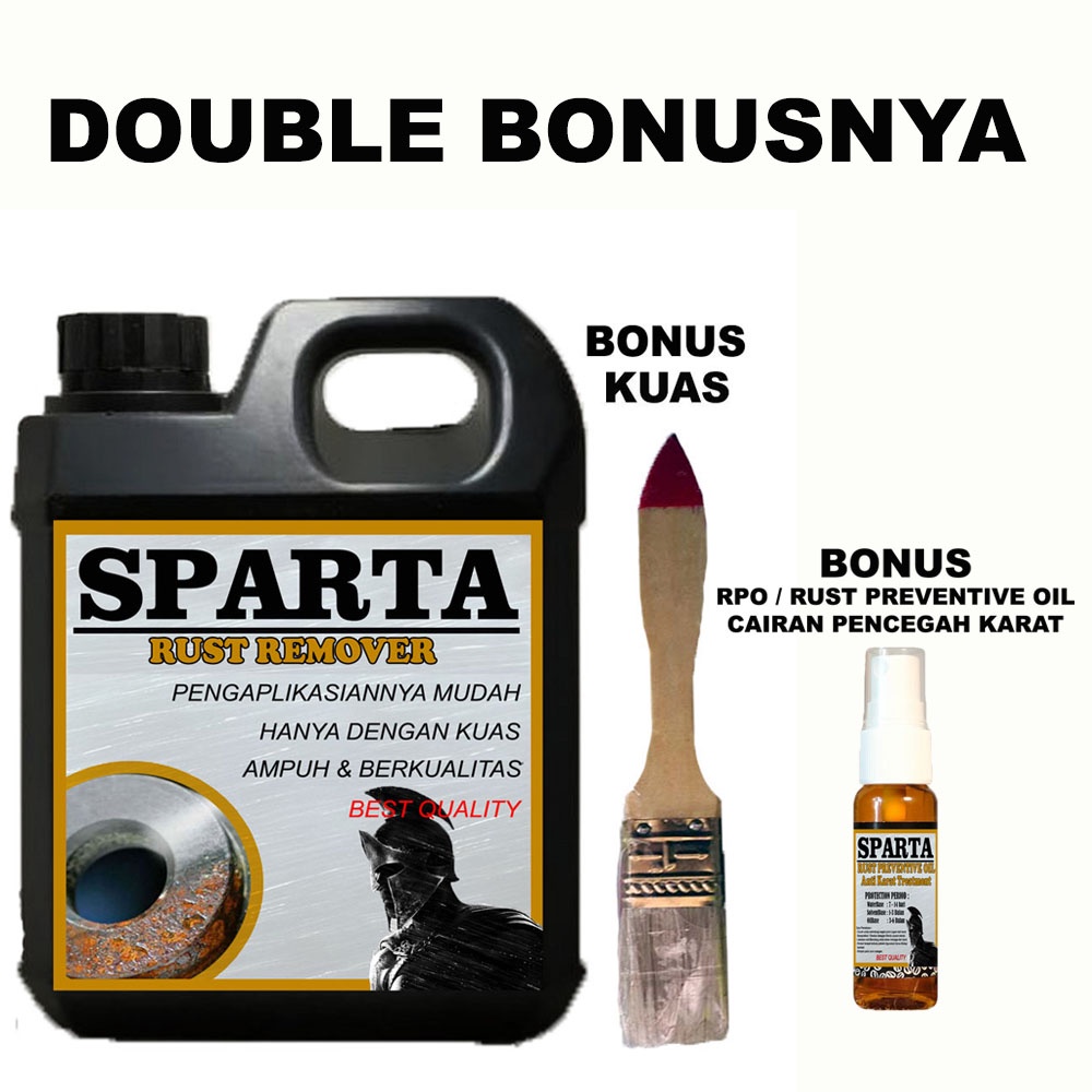 SPARTA PEMBERSIH KARAT - RUST REMOVER - Penghilang Karat - Penghilang Karat Besi DLL + BONUS