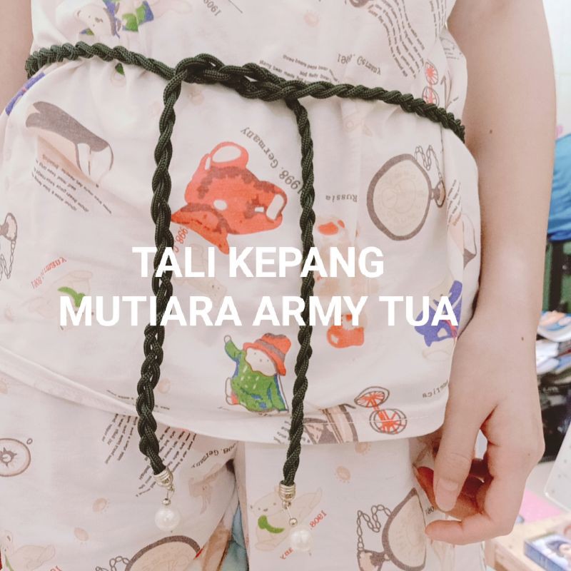 IKAT PINGGANG TALI KEPANG MUTIARA FASHION KOREAN STYLE / IKAT PINGGANG MUTIARA KEPANG