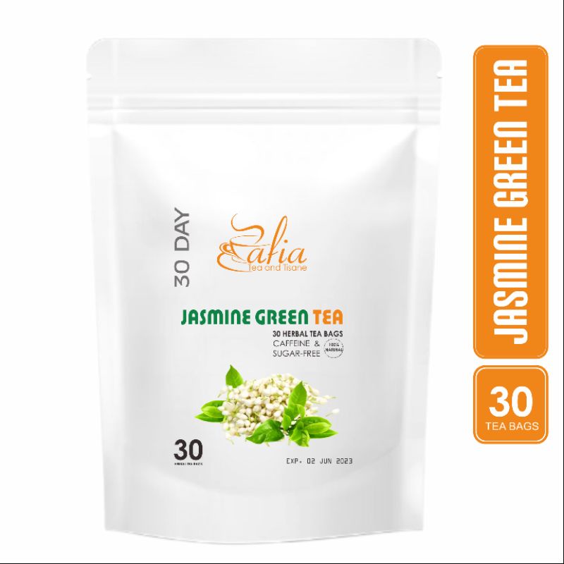 

Jasmine Green Tea : Jasmine Flower Plus Green Tea (30 Tea Bag)