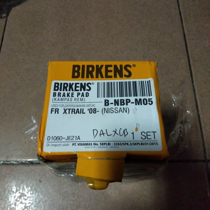 kampas rem depan nissan xtrail 2008 / kampas rem depan xtral 2008