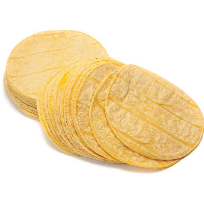 

Yellow Corn Tortilla Frozen (Kulit Nachos), 100% Jagung, 500gr, 15cm