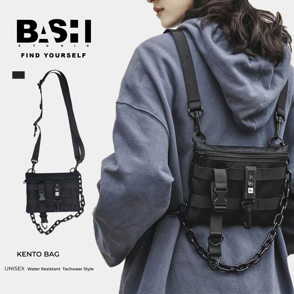 Tas Selempang Kento 3 in 1 Pria Wanita Water Resistant Techwear SSCO