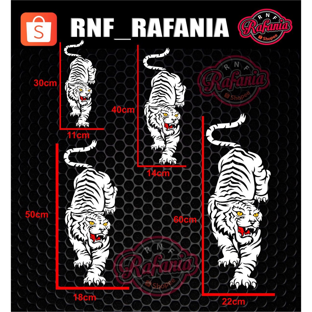 STICKER MACAN HARIMAU CUTTING PART 1