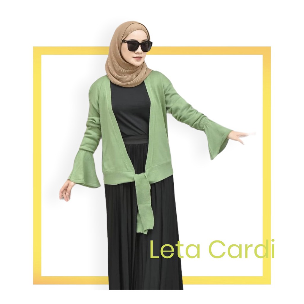 Leta cardigan rajut atasan wanita kekinian