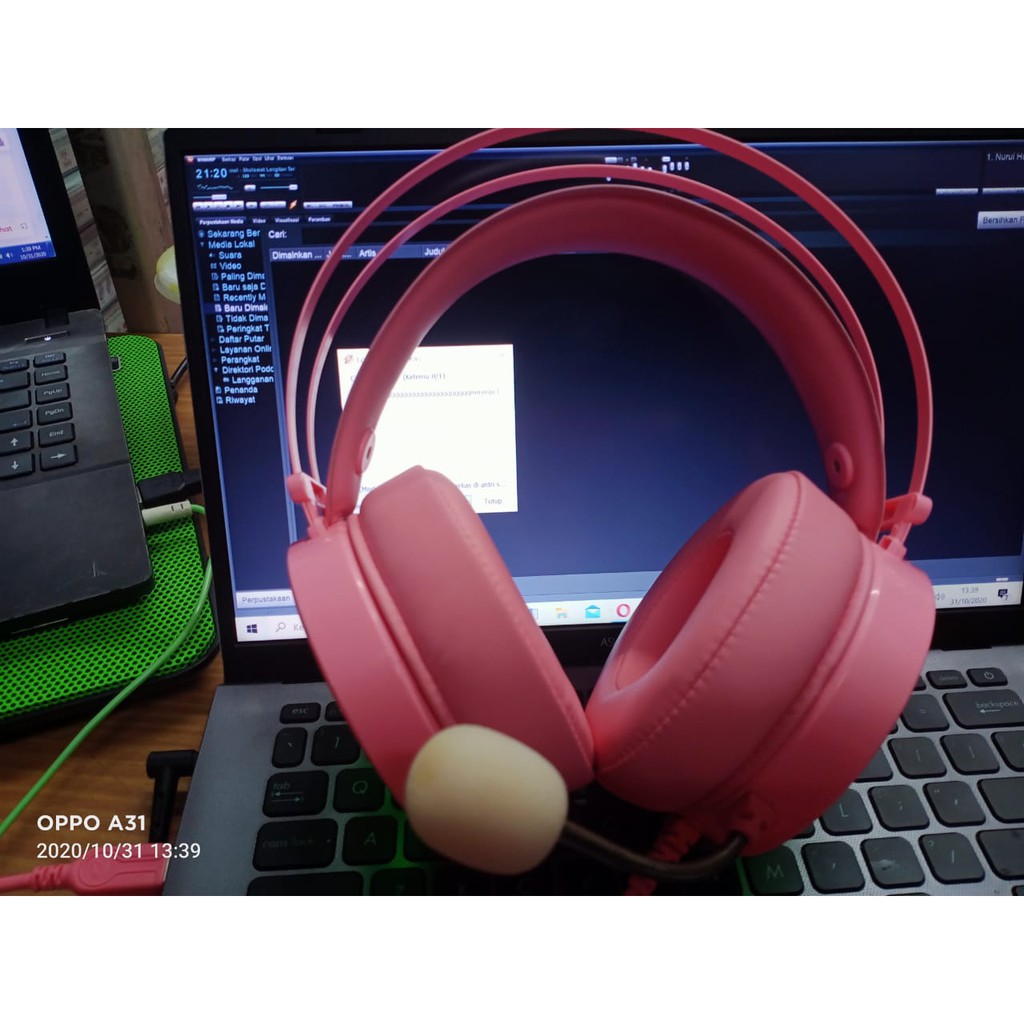 DAREU EH-722S 7.1 Pink Edition Gaming Headset  GARANSI RESMI 1 TAHUN