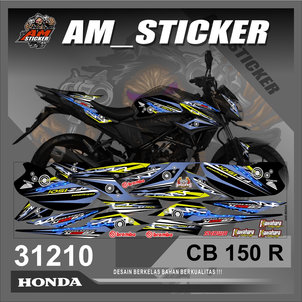 31210m Stiker Striping CB150R Old StreetFire Semi Full-Stiping CB150R Old StreerFire