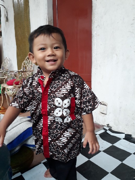 Baju Muslim Anak Batik Antik