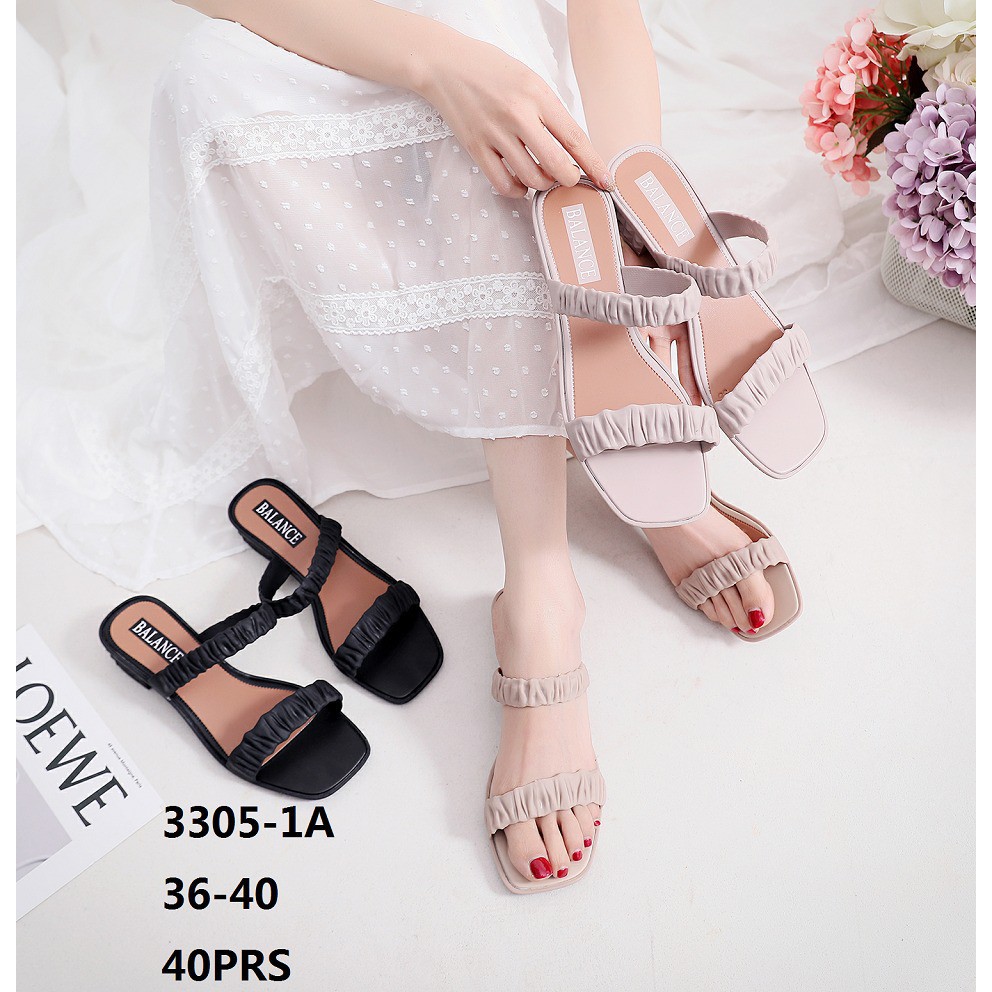 Sandal Jelly Heels Wanita  import DHARA