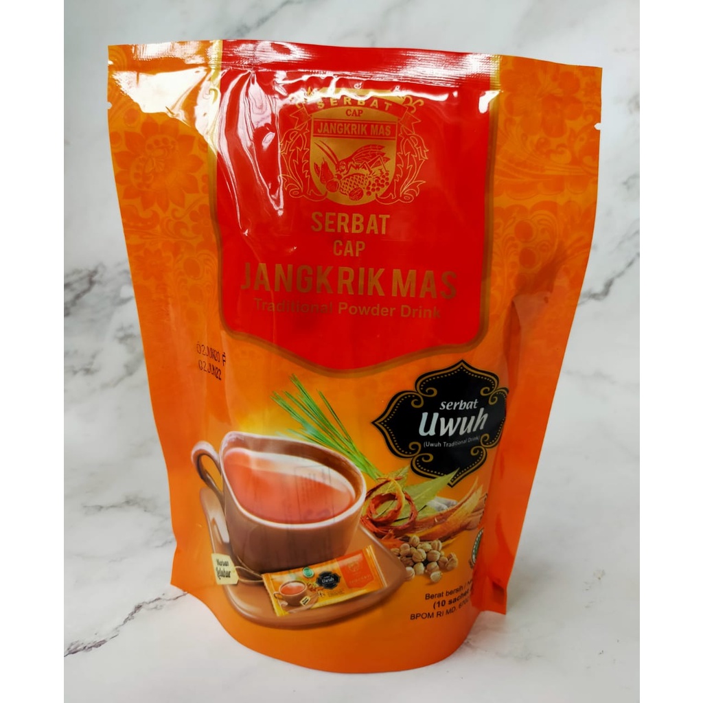 

SERBAT JANGKRIK MAS WEDANG UWUH ISI 10 SACHET @ 12G WEDANG UWUH MINUMAN HERBAL TRADISIONAL