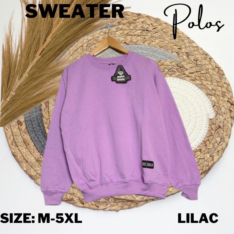 Sweater Crewneck Sweatshirt Polos SIZE M - XXL Cowok Cewek / Pria Wanita Original WOC