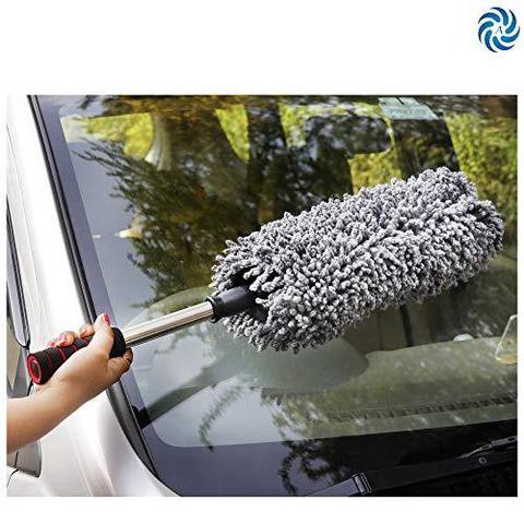 Kemoceng  Round  Microfiber  Telescopic Car &amp; Pembersih Debu Duster Mobil / Lap kemoceng Mobil Microfiber Tongkat bisa dipanjangkan Car Duster