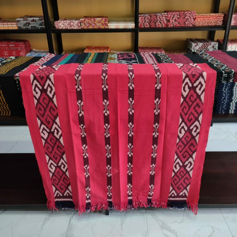 Jual Kain Tenun Blanket Warna Merah Shopee Indonesia