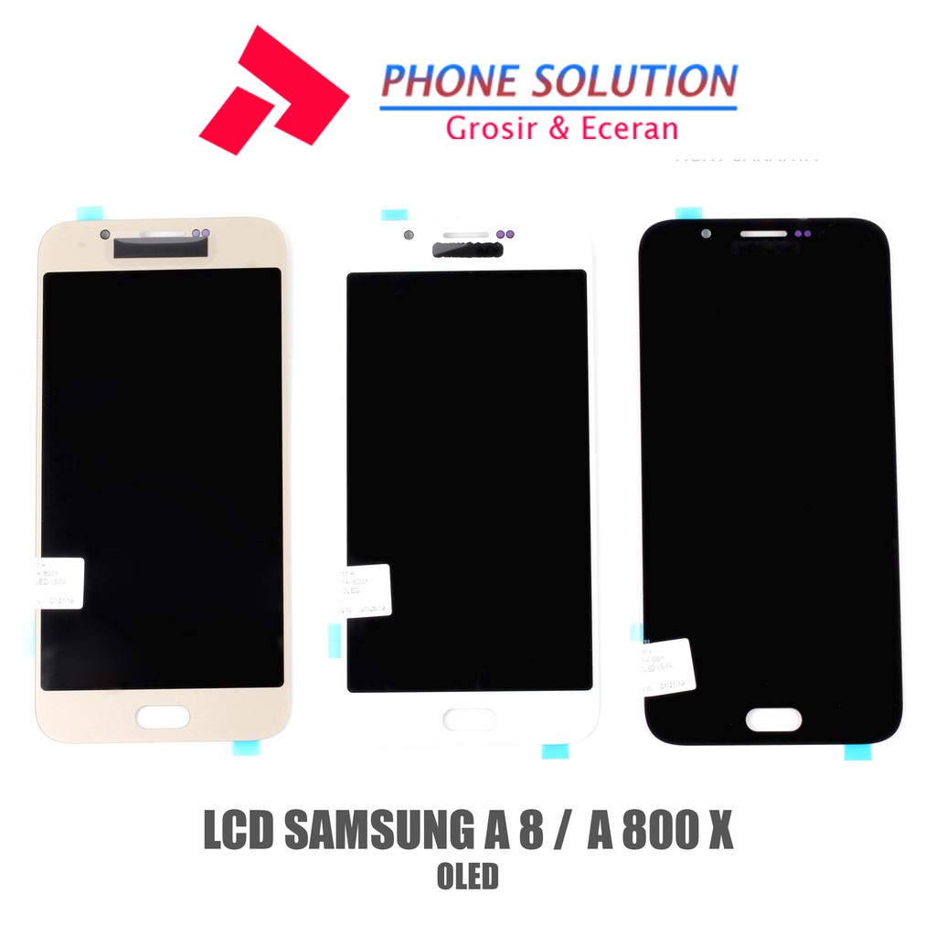 LCD Samsung A8 A800F / LCD Samsung A8 Duos A800X Fullset Touchscreen // Supplier LCD Samsung - Garansi 1 Bulan