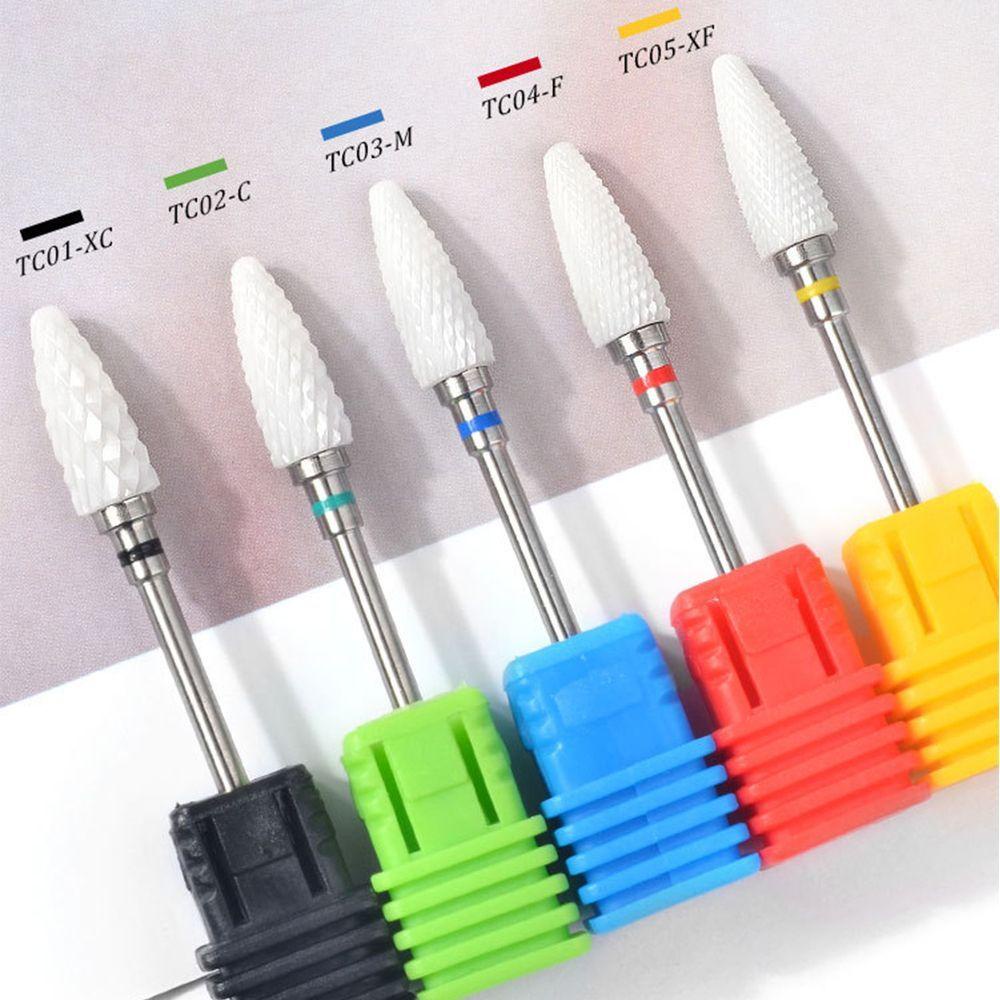 Mata Bor Paku AUGUSTINA Pemotong 23jenis Aksesoris Aparatur Pedicure3/32 &quot;Alat Milling Cutter Kikir Nail Art Keramik