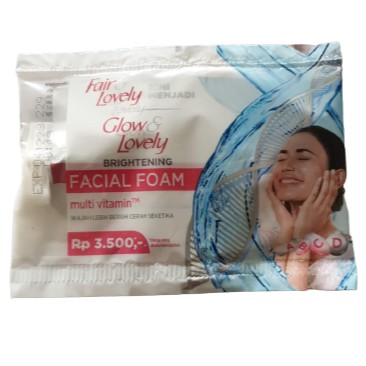 SS Fair & Lovely Multivitamin Facial Foam Sabun Muka 9 g Sachet Glow