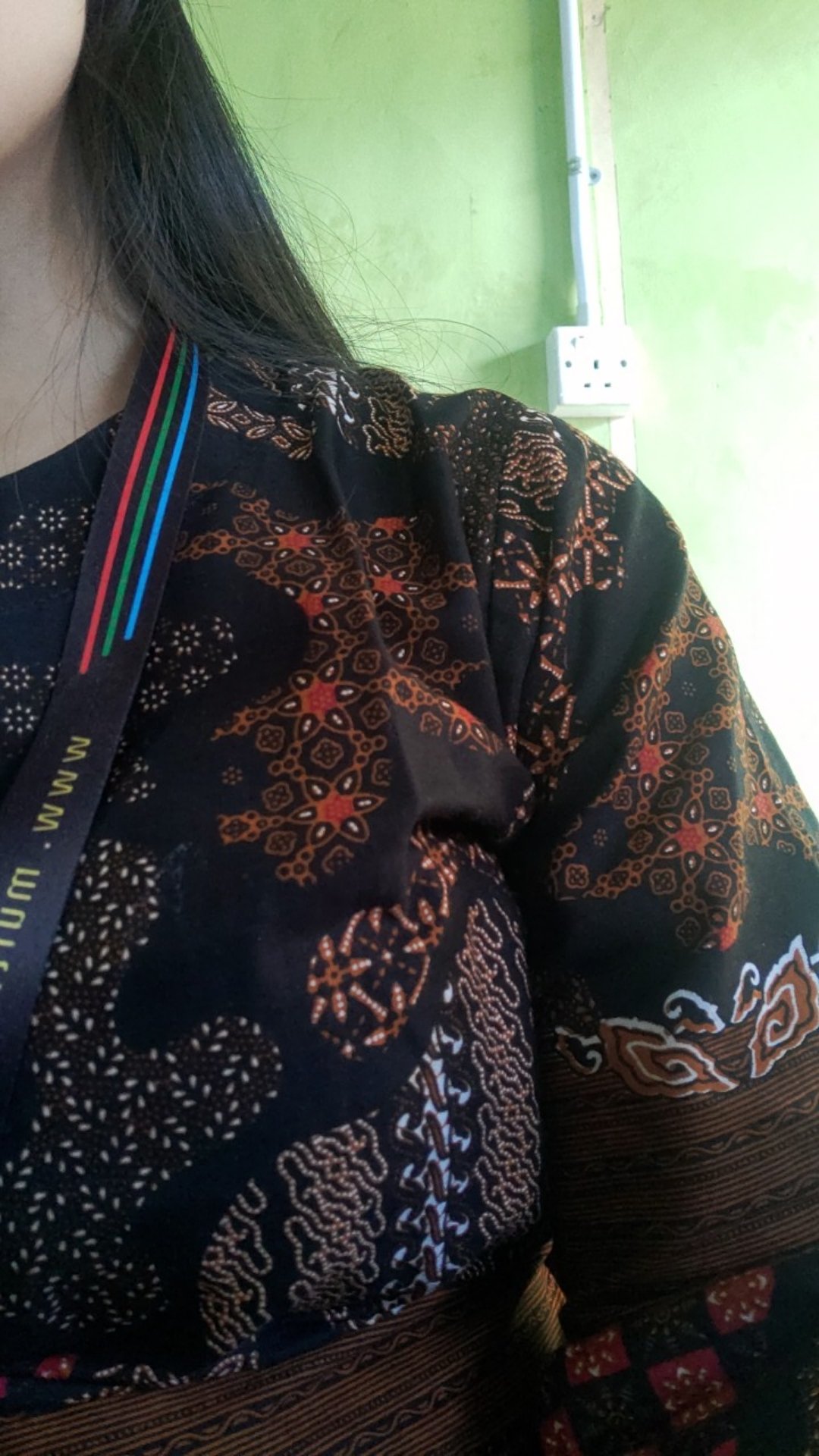 Kemeja Batik Pria Lengan Panjang Size M L Xl Xxl  Bswart Batik Hrb026 Kenongo Hem Panjang Padi