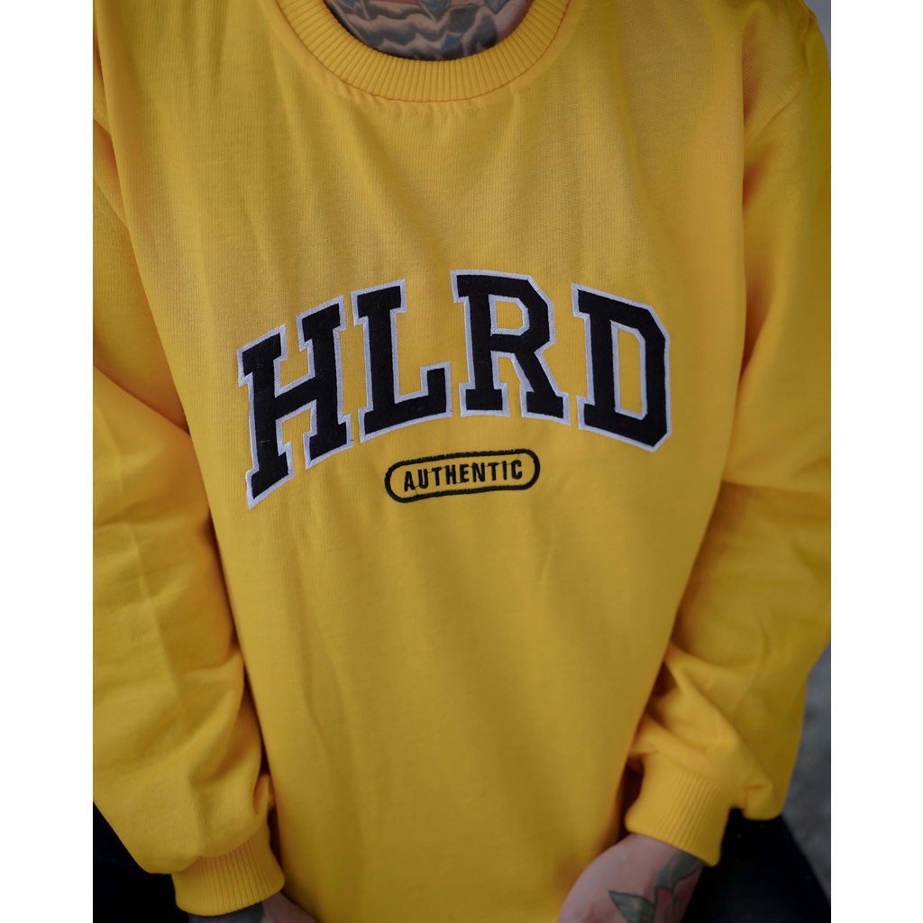 AUTHENTIC HOLYRIDER SWEATER YELLOW // Sweatshirt Sweater Bordir Original