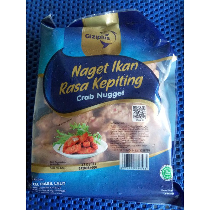 

Nugget Ikan Rasa Kepiting Giziplus 500g