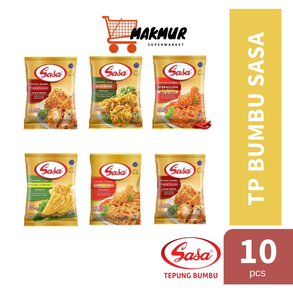 

Tepung Bumbu Sasa Serbaguna 1 renceng isi 10 pcs