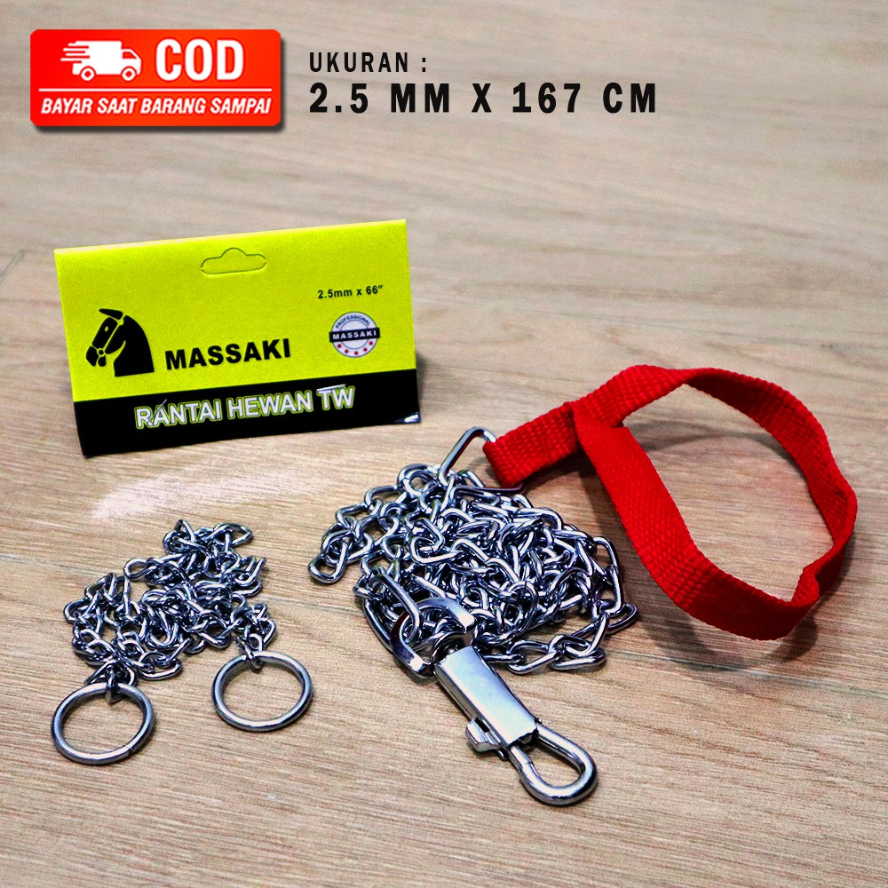 RANTAI ANJING / RANTAI HEWAN STAINLESS 2,5 MM x 1,6 METER