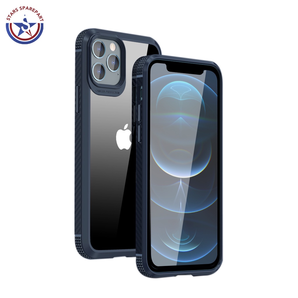Airbag Case  iPhone Anti Shock TPU + PC iPhone X XR XS Max 11 Pro Max 12 Mini 12 Pro Max MG-MG_Navy