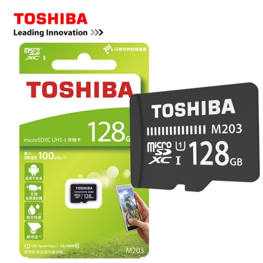 Memory Card-Micro SD-Micro SDHC Toshiba 8GB / 16GB / 32GB / 64GB / 128GB Class 10 48MB/s / Memory Card HP Toshiba Class 10-Hitam