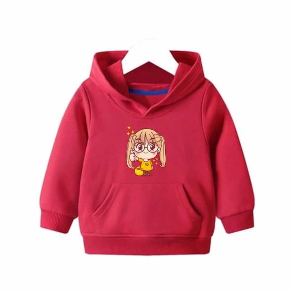 Hoodie Kawai girl Sweater Anak Fleece Pakaian Anak