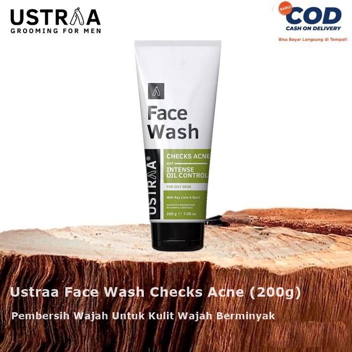 USTRAA FACE WASH OILY SKIN (200g) ORIGINAL BERGARANSI UNTUK KULIT BERMINYAK/ FACE WASH USTRA OILY