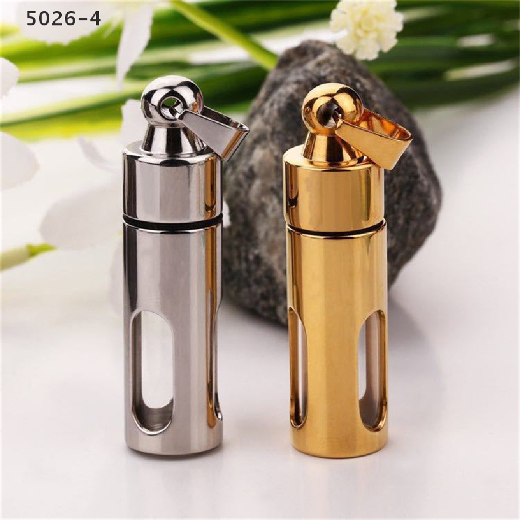 5026-4 Titanium Storage Bottle Perfume Cylinder Tube Ashes Urn Cremation Pendants 5026-4