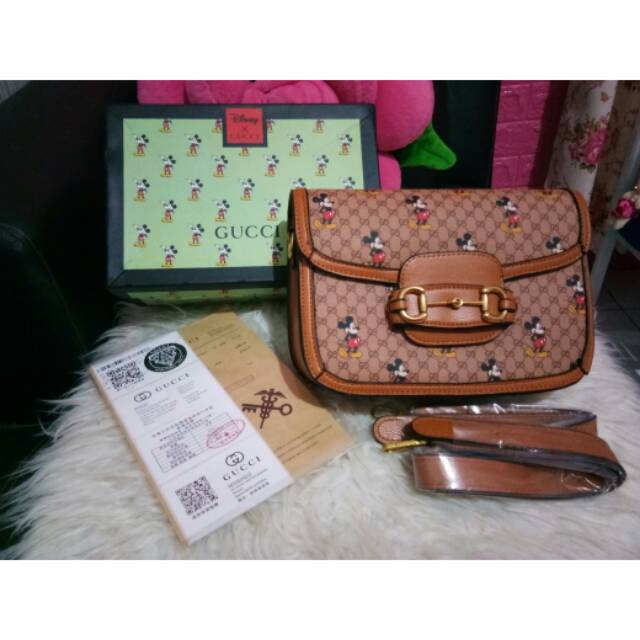 Tas gucci mickey box big size