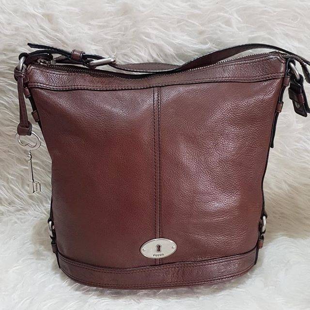 FOSSIL MADDOX HOBO ESPRESSO LARGE