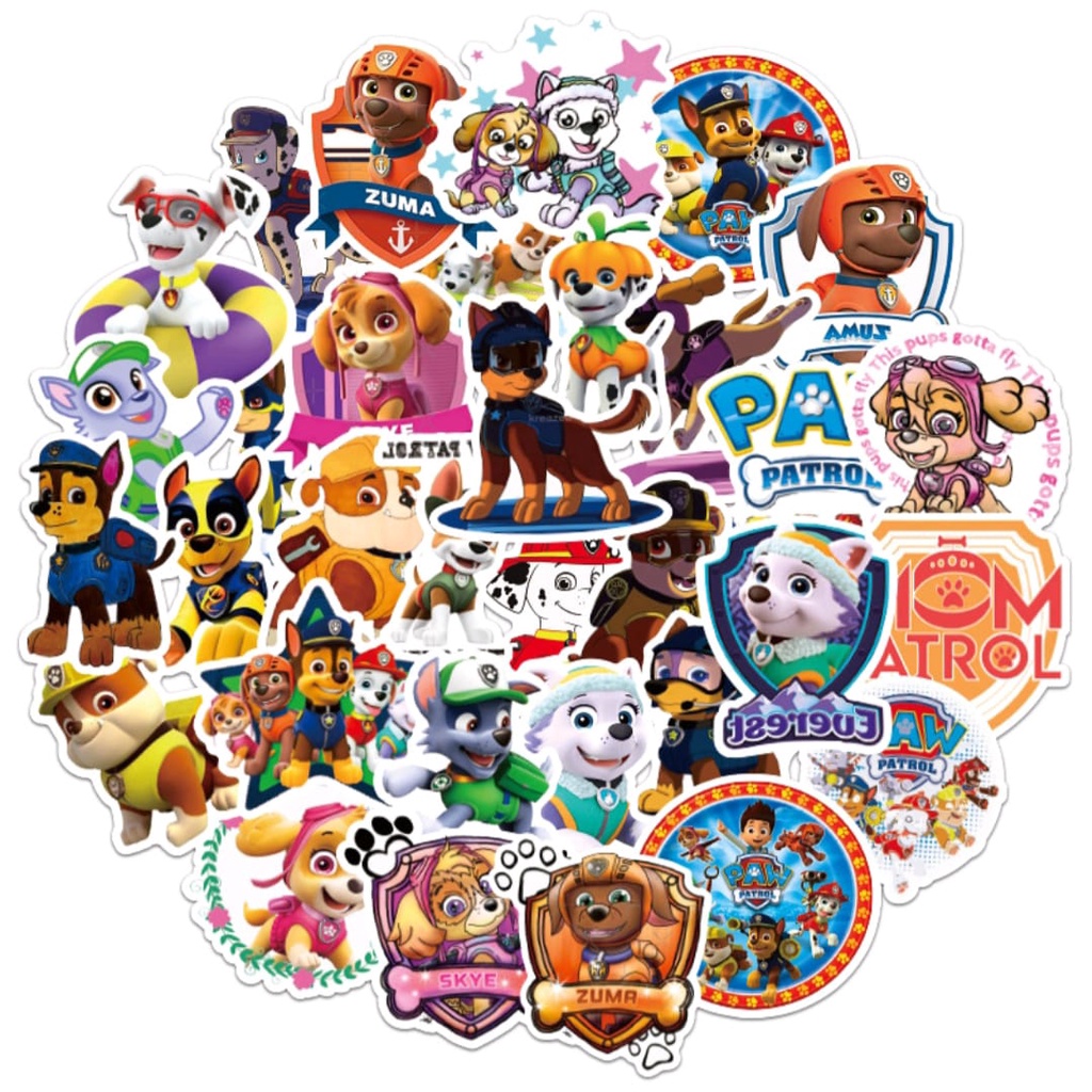 

Stiker Kartun Paw 10 pcs