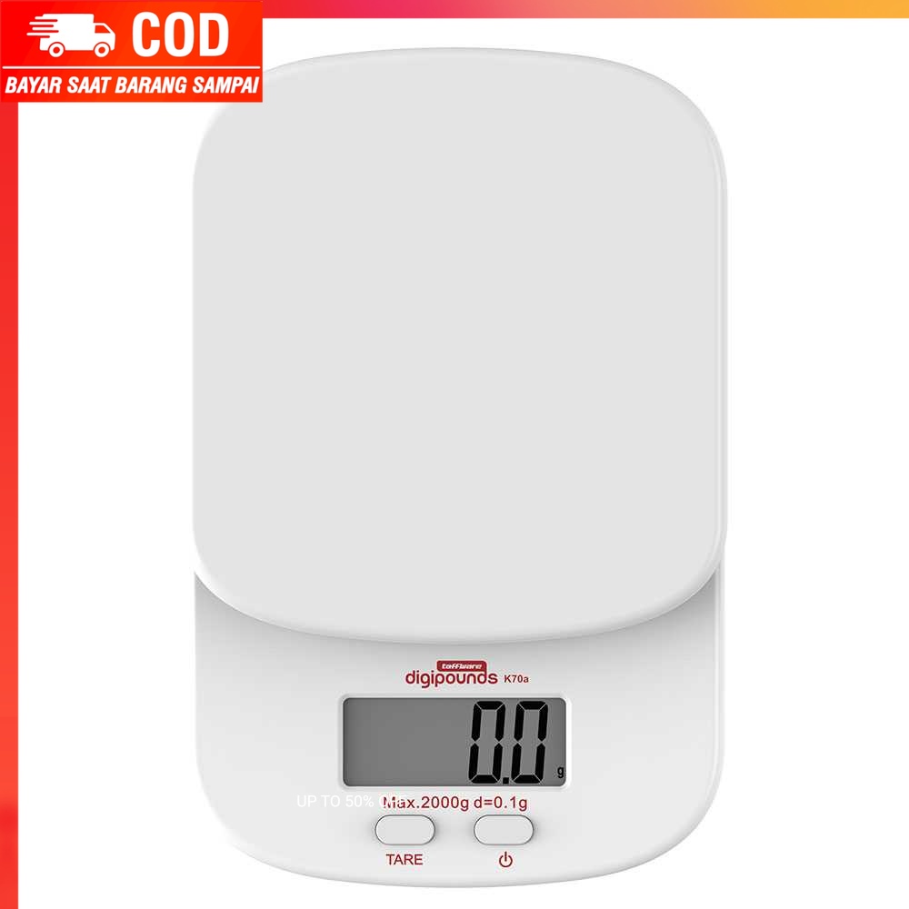 (100% BARANG ORI) Taffware Digipounds Timbangan Dapur Mini Digital Scale 2000g 0.1g K70a