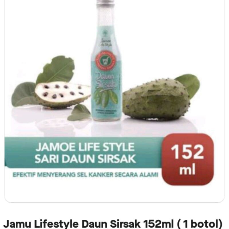 

JAMU LIFESTYLE DAUN SIRSAK 152 ML *N*