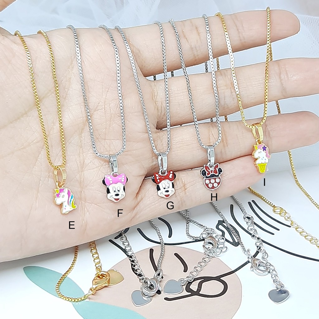 Kalung Anak Meilyn Motif Karakter Kartun Gold - BN440