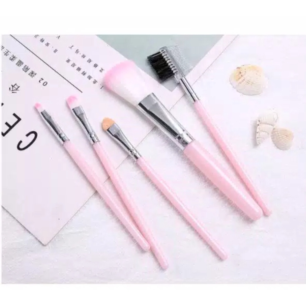 Kuas Make Up Brush 5in1 / Alat Make Up Wanita