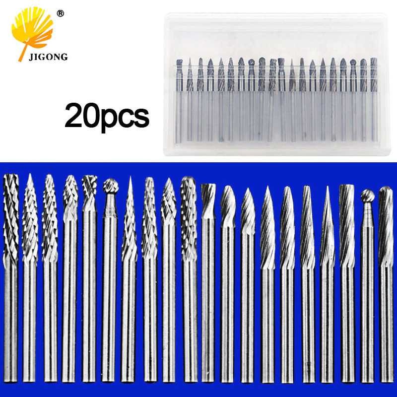 Mata Bor Kayu Alumunium Plat Set Tungsten Carbide Drill Bit 3mm 20 PCS