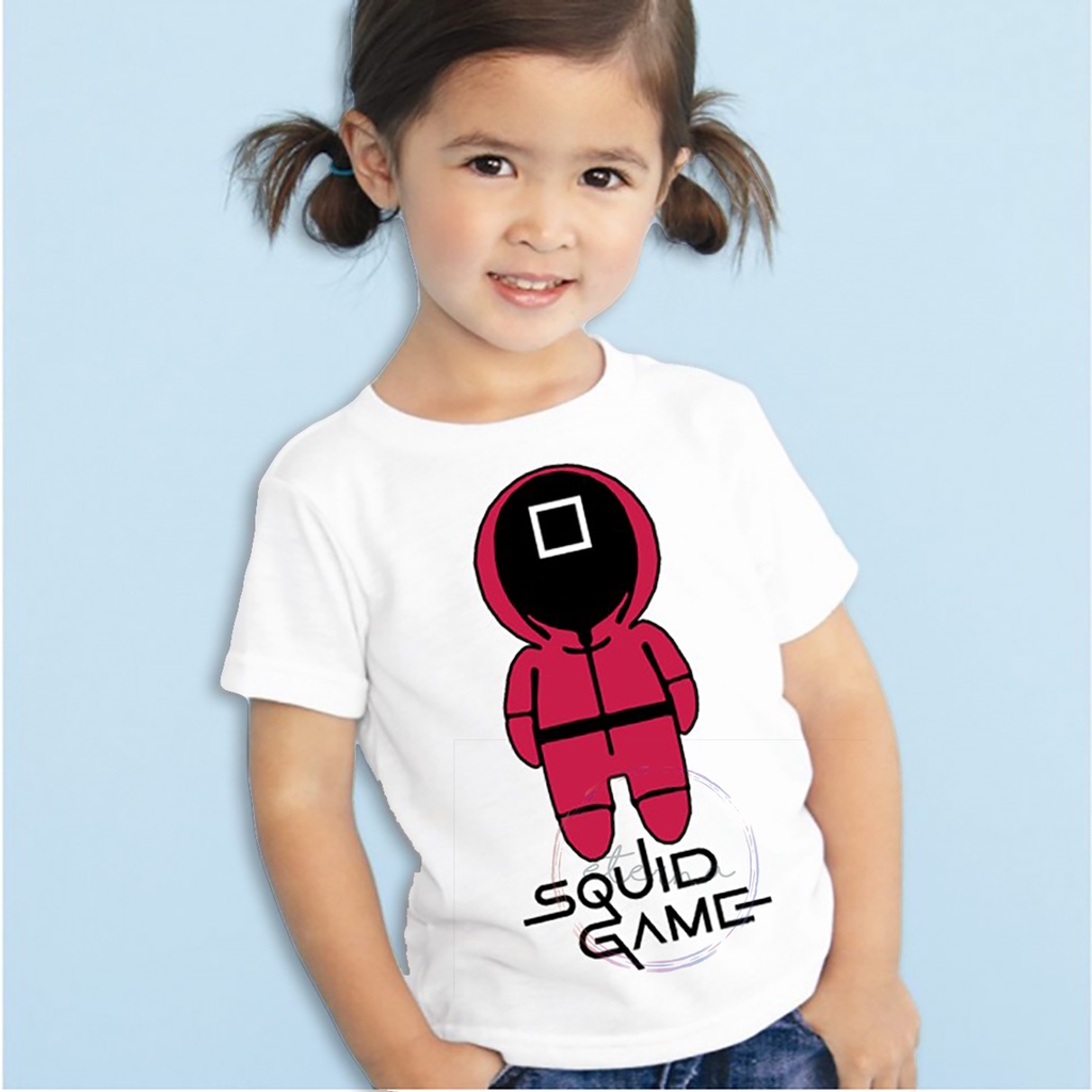 KAOS ANAK ANAK SQUID GAME BAJU DISTRO ANAK BAJU ANAK ANAK BAJU SQUID GAME KAOS SQUID GAME ATASAN ANA