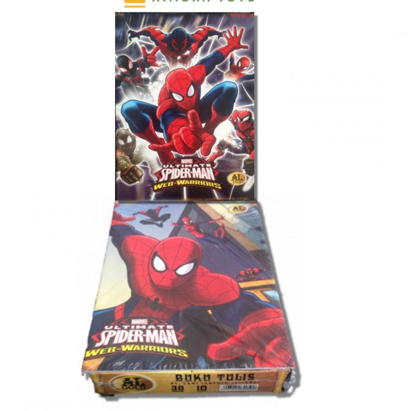 

New Buku Tulis Spiderman 38 Buku Tulis AL Gold ,,,,,