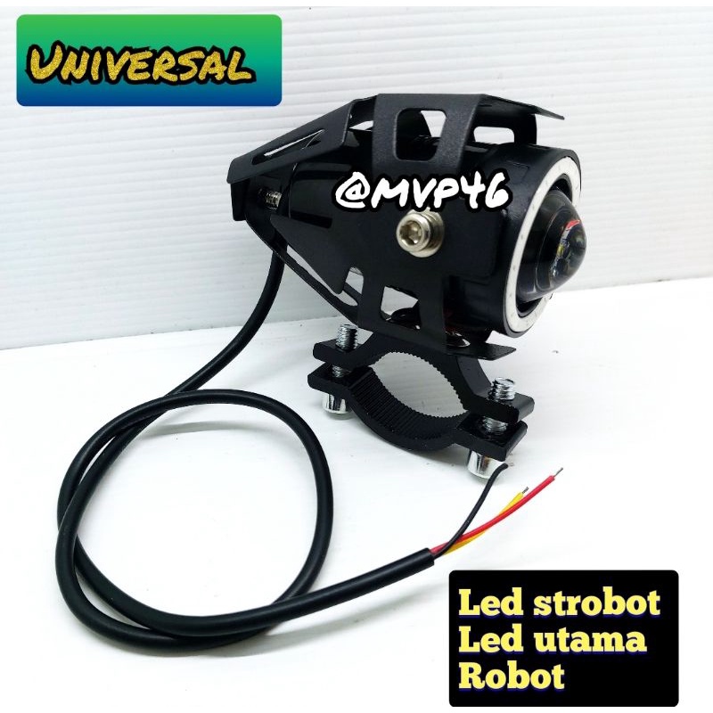 LAMPU TEMBAK/LAMPU SENJA LED U7 BESAR CREE 4D LENSA TRANSF0RMER SINAR PROJIE HID BLUE