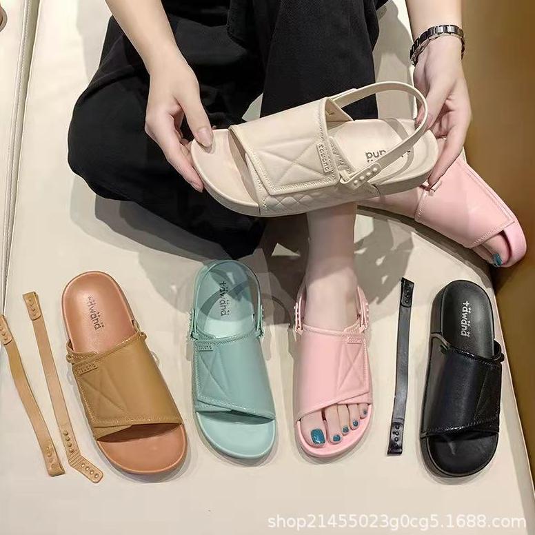 Sepatu Cani Sandal Karet Wanita Tawana Slippers 2 In 1 Import / Sandal Tali Jelly Premium Quality Im