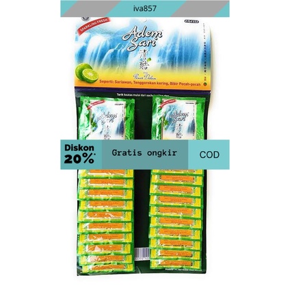 

PROMO Adem Sari Sparkling Fresh sachet 7 gram (1 pak isi 24 sachet) GRATIS ONGKIR