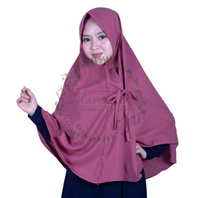 Alantasik - Pet antem jilbab aurora L  wolpeach  / jilbab  hijab wolfis jumbo R.25