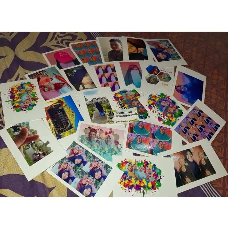 POLAROID UKURAN 7x10 CM ( 1 Paket isi 18pcs )