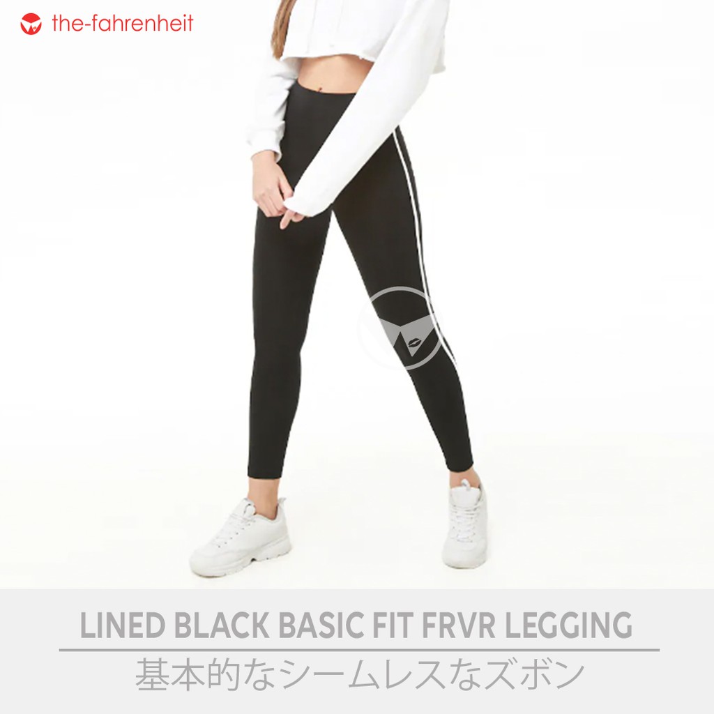 The-Fahrenheit Lined Black Basic Legging