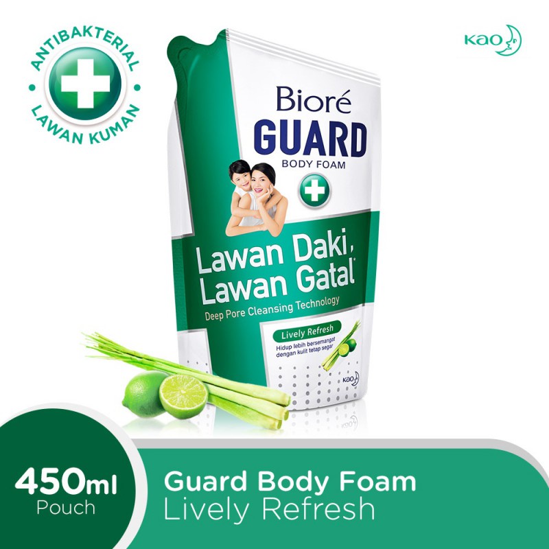 BIORE Guard Body Foam Active Antibacterial / SABUN BIORE / BIORE REFILL